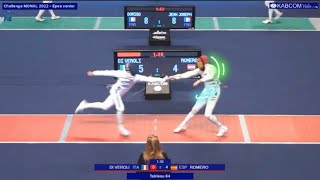 Awesome Clean Attacks By Di Veroli WellExecuted WellTimed 👍🏼😎🤺  Challenge Monal 2022 [upl. by Ecile]