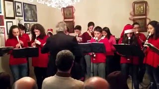 Concerto di Natale scuola media Alberico Gentili di Palermo maestro Michele Cascino [upl. by Hsoj]