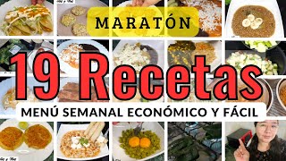 ✅Maratón de Recetas Fáciles y Económicas con 50 19 Recetas Menú Semanal🥩🥦🥕💸YessyRecetas [upl. by James]