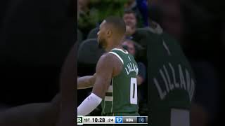 11224 Damian Lillard W 5 Threes In The 1ST Quarter Vs Cavs nbahighlights nba nbavideos shorts [upl. by Avi]