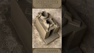 How to Build a Powerful EcoFriendly Primitive Wood Stove Using Clay and Bricks for Free 🛠️ shorts [upl. by Sid]