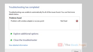 Fix Problem With Wireless Adapter or Access Point in windows 1011 [upl. by Seni]