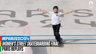 Womens Street Skateboarding Full Final 🛹  Paris Replays [upl. by Durst]