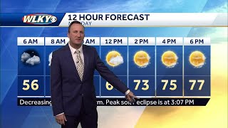 Solar eclipse forecast Clouds should clear for most in time to view [upl. by Aical]