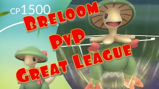 Pokemon Go PvP Great League Breloom Best Moveset and Analysis [upl. by Amatruda]