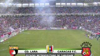 CD LARA Y CARACAS FC Entrada de Equipos Himno del Edo Lara [upl. by Woodall]