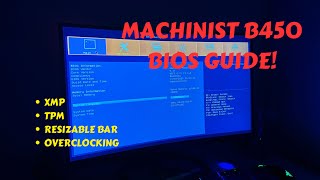 Machinist B450 Motherboard BIOS guide [upl. by Wurst]