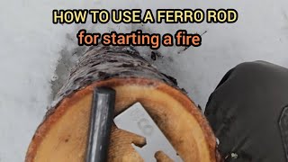 How to Use a Ferro Rod Rod amp Striker Placement [upl. by Atinal]