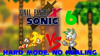 Final Fantasy Sonic X6  Sonic VS Aeon Hard Mode No Healing [upl. by Anawed]