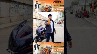 rc 200 mileage test in telugu 🔥💯🤯shorts ktm reels viralvideo [upl. by Dubois]