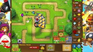 BTD5 Monkey Lane Impoppable Walkthrough NLL NAPS [upl. by Nonnerb245]