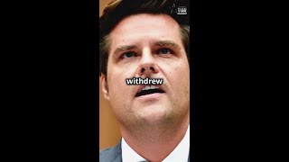 Breaking  Matt Gaetz withdraws from attorney general consideration BlackStarNetwork [upl. by Aliuqaj]