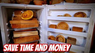 WoodturningDont Buy Kiln Dried Wood DIY Refrigerator Kiln [upl. by Eeralav]