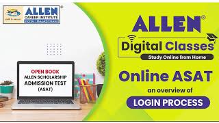 Know how to appear in ALLEN Admission Scholarship Test ASAT  Kota Coaching  Scholarship upto 90 [upl. by Deirdre]