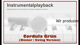 Corudla Gruen  Dinner Swing  Instrumental  Karaokeversion [upl. by Rains]