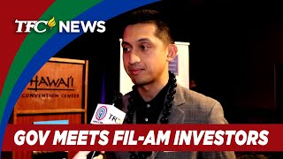 Ilocos Norte governor woos FilAm investors in Honolulu LA  TFC News Hawaii USA [upl. by Jaeger]