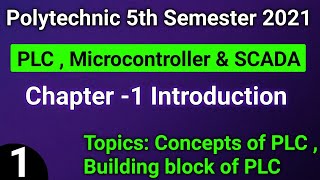 UPBTE Polytechnic 5th semester PLC Microcontroller amp SCADA Chapter1 5th semester Concept of PLC [upl. by Ahsaetal]