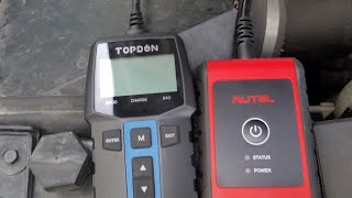 comparing autel bt506 to topdon bt100 battery testers [upl. by Hecklau]