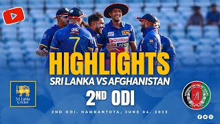 2nd ODI Highlights  Sri Lanka vs Afghanistan 2023 [upl. by Alleber]