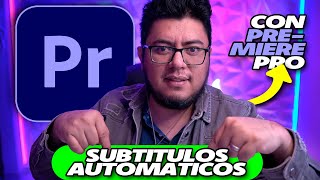 Subtitulos AUTOMATICOS con PREMIERE PRO [upl. by Haidabo]