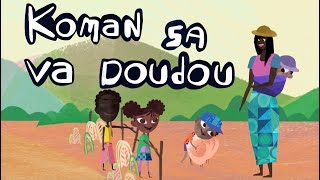 Koman sa va doudou  Comptine dAfrique pour bébés avec paroles [upl. by Madaih732]