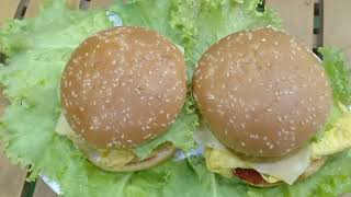 Burger Easy Recipe Berger Recipe At Home burger  egg cheese burgerberger my Happy Vlogs [upl. by Letnuahc]