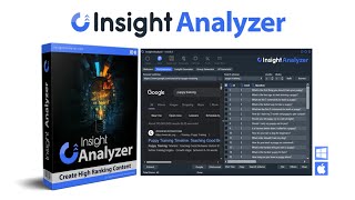 how to use insight analyzer [upl. by Othelia]