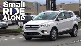 2018 Ford Escape Titanium  Review and Test Drive  Smail Ride Along [upl. by Eseilana]