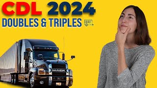 CDL Doubles Triples Test 2024 60 Questions with Explained Answers [upl. by Clotilde]