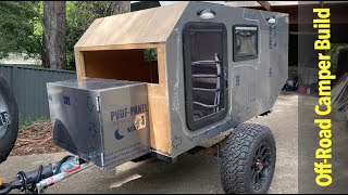 Off Road Camper Build  External Cladding Install [upl. by Enirtak]