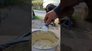 tuto carrosserie peinture le mastic conseils à prendre [upl. by Petuu436]