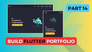 Part 14 Flutter Web Tutorial  Build Portfolio Website in Flutter flutterweb [upl. by Jess]