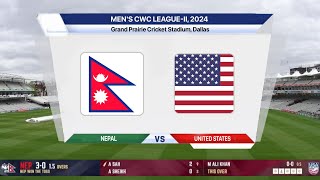 🔴 Live Nepal Vs USA Live  NEP Vs USA Live Match Today  Nepal Live Cricket Match Today [upl. by Nylareg]