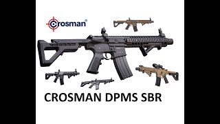 Crosman DPMS SBR REVIEW Full Auto AR BB GUN [upl. by Yleme105]