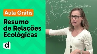 AO VIVO  RESUMO SOBRE RELAÇÕES ECOLÓGICAS  DESCOMPLICA [upl. by Hali]