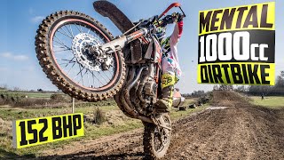 Riding a CRAZY 1000cc Dirt Bike on a Motocross Track [upl. by Steddman665]