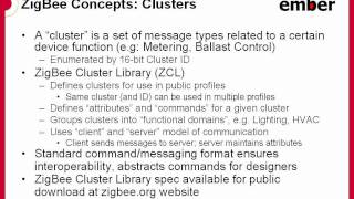 ZigBee Application Profiles Clusters and Endpoints [upl. by Severen]