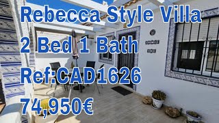 Rebecca Style Villa for Sale RefCAD1626 74950€ Property Sales Camposol [upl. by Godber]