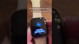 Water lock noise Apple Watch loop water eject iphone [upl. by Bobseine305]