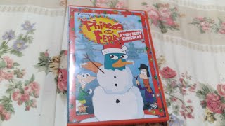 Phineas and Ferb A Very Perry Christmas DVD Unboxing [upl. by Saeger169]