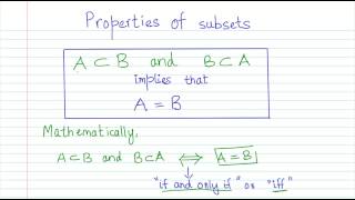 Sets07 Properties of subsets CBSE MATHS [upl. by Hare]