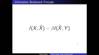 1 Deep Learning Theory and Data Science  Information Bottleneck [upl. by Nivak226]