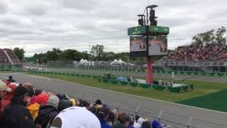 F1 2016 Race Start Grandstand 24 Canada Grand Prix [upl. by Noryk]