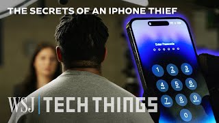 iPhone Thief Explains How He Breaks Into Your Phone  WSJ [upl. by Huesman292]