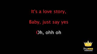 Taylor Swift Love Story Karaoke Version 1 [upl. by Falconer582]