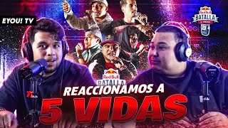 ¡ASÍ REACCIONAMOS A RED BULL BATALLA 5 VIDAS  EYOU TV [upl. by Ahsimik]