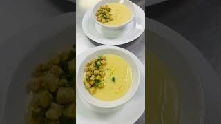 Creamy Parsnip soup with croutons 👌👌 cookingvideo food carehome foodie [upl. by Gorden]