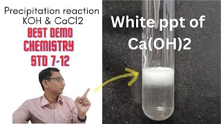 Precipitation Reaction Unveiled Calcium Chloride and Potassium Hydroxide Encounter [upl. by Siuqram82]