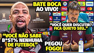 PEGOU FOGO A DlSCUSSÃO FEIA DE FELIPE MELO E FERNANDO DINIZ COM JORNALISTAS APÓS ATITUDE BIZARRA [upl. by Jacinda]