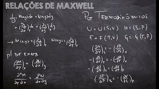 AULA 41  RELAÇÕES DE MAXWELL [upl. by Lief617]